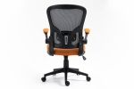 Кресло поворотное Q-333 серое/оранжевое