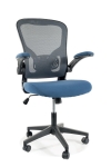 Крісло поворотне Q-333 сіре/блакитне