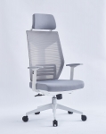 Крісло поворотне ICAR сіре/білий каркас