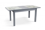 Стол кухонный Керамик 1220(1600)*74 см серый