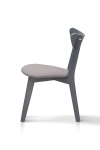 Обеденный набор стол и стулья серого цвета. Лукас+Керамик