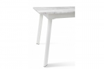 Обеденный комплект стол и стулья. Стул Тринити + Стол Этна белый/базальт 