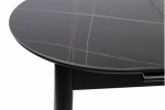 Стол обеденный раскладной Титан (черный) 110(1400)*75 см 