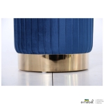 Пуф Monte Blue / Golden Chrom