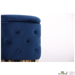 Пуф Little Janett Blue / Golden Chrom