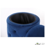 Пуф Little Janett Blue / Golden Chrom