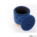 Пуф Little Janett Blue / Golden Chrom