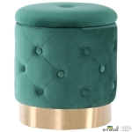 Пуф Little Janett Green / Golden Chrom
