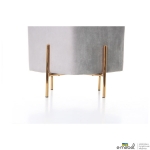 Пуф Ritz Grey / Golden Chrom