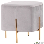 Пуф Ritz Grey / Golden Chrom