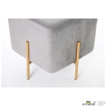 Пуф Ritz Grey / Golden Chrom