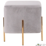 Пуф Ritz Grey / Golden Chrom