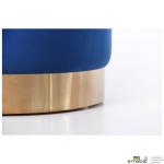 Пуф Madrid Blue / Golden Chrom