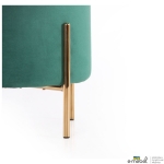 Пуф Mylene Green / Golden Chrom