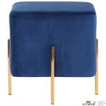 Пуф Ritz Blue / Golden Chrom