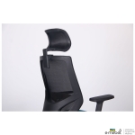 Крісло Lead Black HR сидіння SM 2328/спинка Сітка HY-100 чорна
