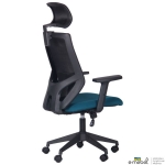 Крісло Lead Black HR сидіння SM 2328/спинка Сітка HY-100 чорна