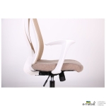 Кресло Nickel White сиденье Сидней-09/спинка Сетка SL-02 беж