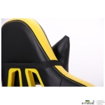 Кресло VR Racer BattleBee черный/желтый
