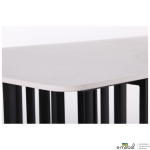 Стол обеденный Fellon black/ceramics Carrara bianco