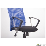 Кресло Ultra Хром сиденье А-1/спинка Сетка синяя, вставка Скаден черный