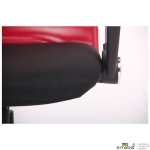 Кресло Ultra Хром сиденье А-1/спинка Сетка красная, вставка Скаден черный