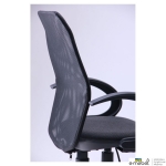 Кресло Oxi/АМФ-5 сиденье Квадро-02/спинка Сетка черная