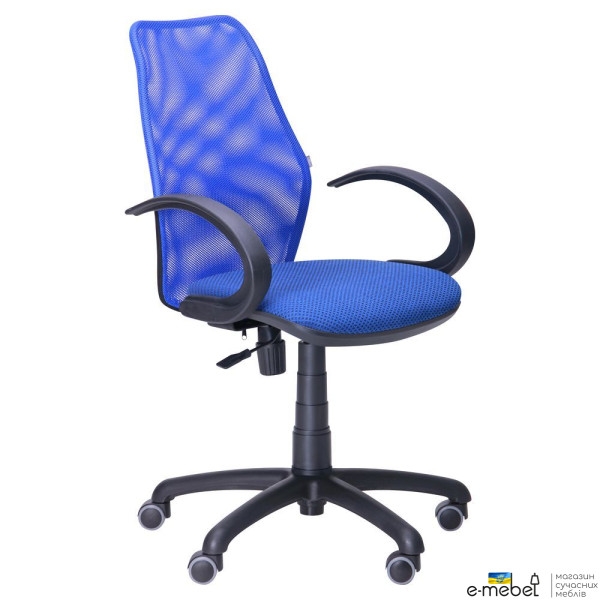 Кресло Oxi/АМФ-5 сиденье Квадро-20/спинка Сетка синяя