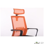 Кресло Neon HR сиденье Сидней-07/спинка Сетка оранж