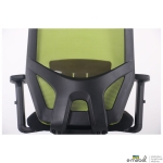 Кресло Lead Black сиденье Нест-01 черная/спинка Сетка SL-06 салатовая