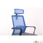 Кресло Neon HR сиденье Сидней-20/спинка Сетка синяя