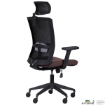 Кресло Uran Black HR сиденье Сидней-26/спинка Сетка SL-00 черная
