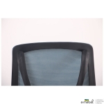 Кресло Nickel Black сиденье Нест-19 св.серая/спинка Сетка SL-18 аквамарин