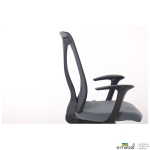 Кресло Nickel Black сиденье Нест-08 серая/спинка Сетка SL-00 черная