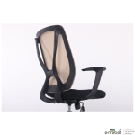 Кресло Nickel Black сиденье Нест-01 черная/спинка Сетка SL-02 беж