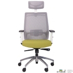 Кресло Install White Alum Grey/Green