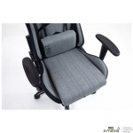 Кресло VR Racer Textile Craft серый/черный