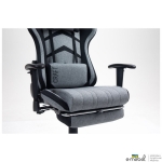 Кресло VR Racer Textile Craft серый/черный