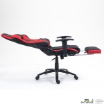 Крісло VR Racer Textile Craft чорний/червоний