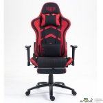 Крісло VR Racer Textile Craft чорний/червоний
