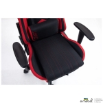 Крісло VR Racer Textile Craft чорний/червоний