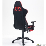 Крісло VR Racer Textile Craft чорний/червоний