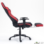 Крісло VR Racer Textile Craft чорний/червоний