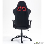 Крісло VR Racer Textile Craft чорний/червоний