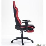Крісло VR Racer Textile Craft чорний/червоний