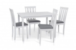 Обеденный комплект Юджин белого цвета стол+4 стула