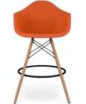 Стул барный высокий оранжевый Тауэр Вуд Eames