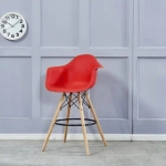 Стул барный высокий красный Тауэр Вуд Eames