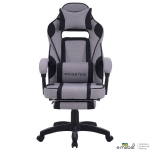 Кресло геймерское VR Racer Textile Webster Cерый/черный