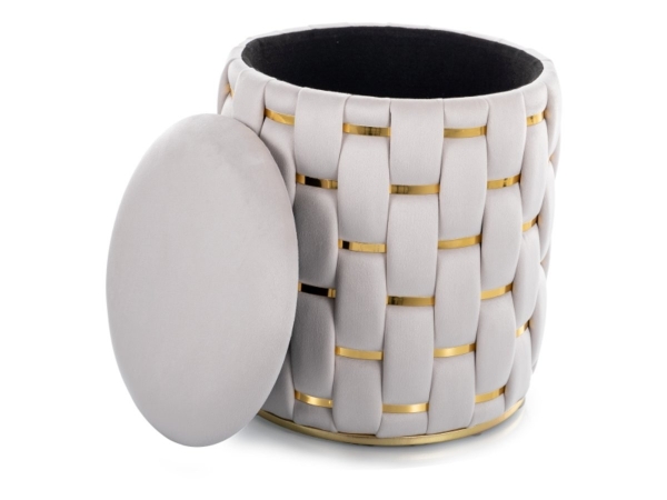 Пуф TIARA VELVET світлий беж TAP.250